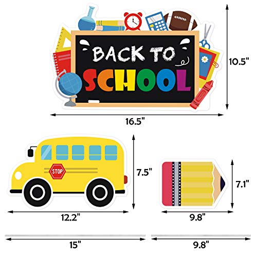 Colorful Back to School Yard Sign Set of 9