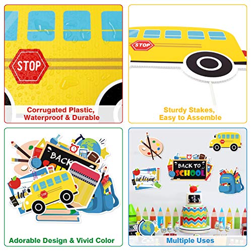 Colorful Back to School Yard Sign Set of 9