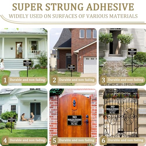 Polite No Soliciting Sign for House & Yard