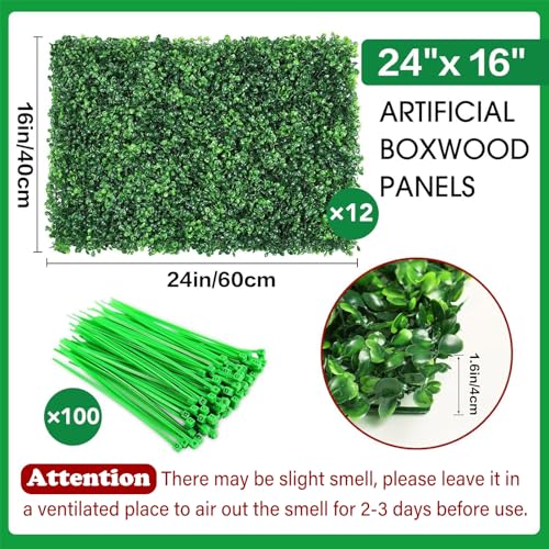 12 Artificial Grass Panels with Happy Birthday Neon Sign