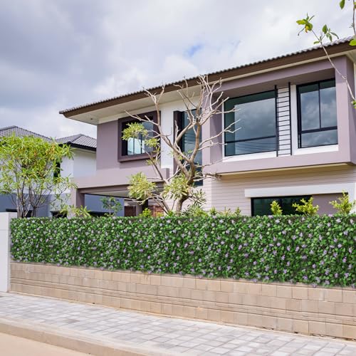 DOEWORKS Expandable Fence Privacy Screen for Balcony Patio Outdoor, 2PCS Faux Ivy Fencing Panel for Backdrop Garden Backyard Home Decorations