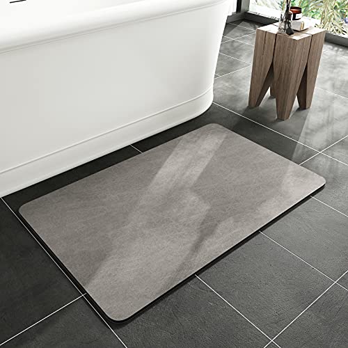 MontVoo Rubber Bath Mat - Thin, Absorbent, Non-Slip