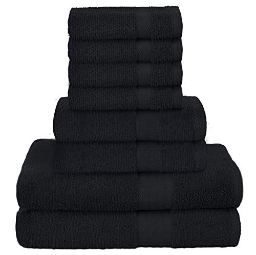 Luxurious 8-Piece Towel Set - 100% Pure Cotton