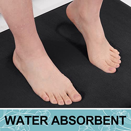 Soft Memory Foam Bath Mat, Absorbent Non-slip Rug