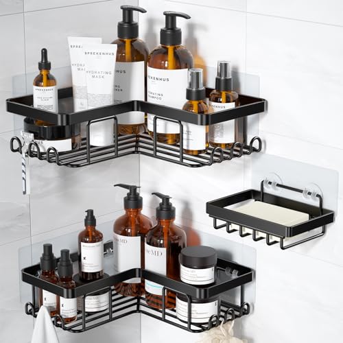 YASONIC Corner Shower Caddy Set, Rustproof Stainless Steel