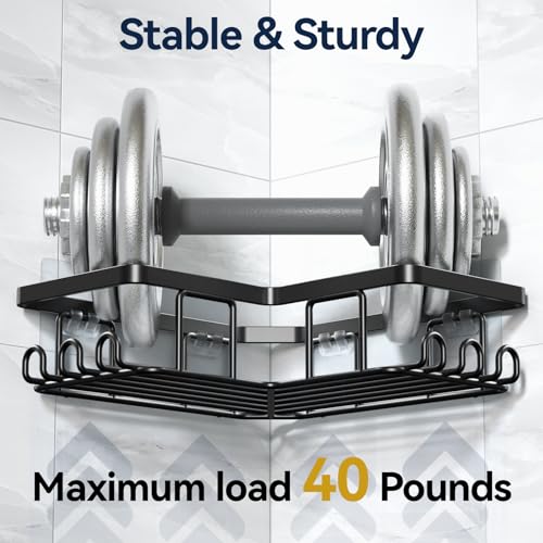 YASONIC Corner Shower Caddy Set, Rustproof Stainless Steel