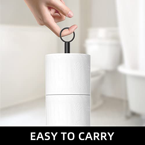 Stainless Steel Toilet Paper Holder Stand with Reserve