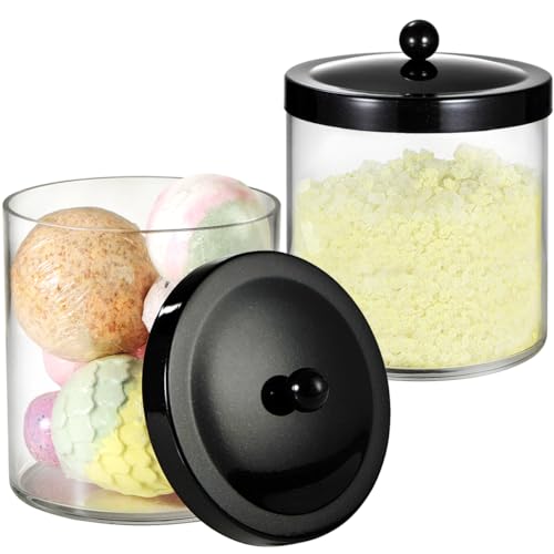 Set of 2 Large Apothecary Jars with Lids