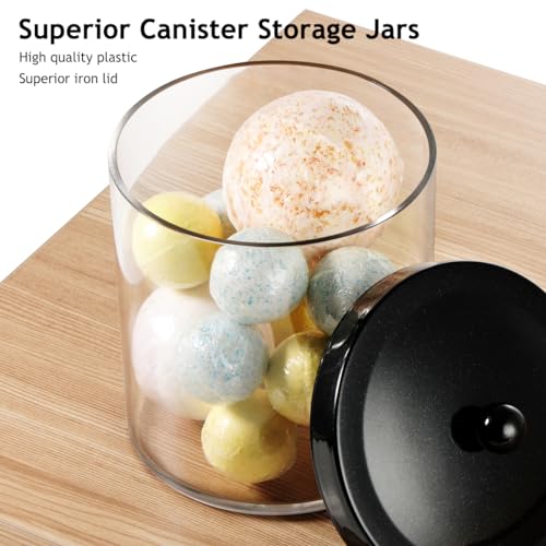 Set of 2 Large Apothecary Jars with Lids