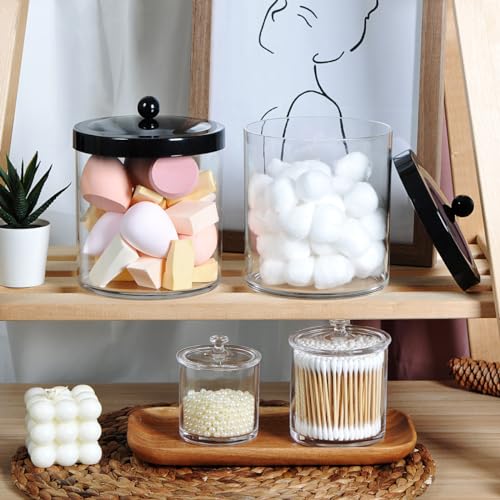 Set of 2 Large Apothecary Jars with Lids