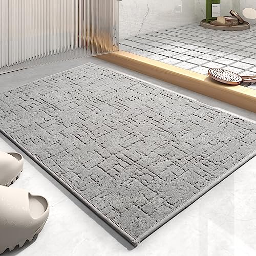 AMOAMI Bath Mats: Absorbent, Quick Dry, Washable, Stylish