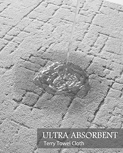 AMOAMI Bath Mats: Absorbent, Quick Dry, Washable, Stylish