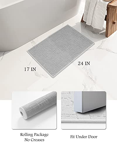 AMOAMI Bath Mats: Absorbent, Quick Dry, Washable, Stylish