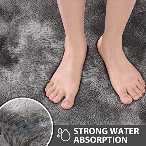 3 Piece Bathroom Rugs Set, Soft, Absorbent, Non-Slip