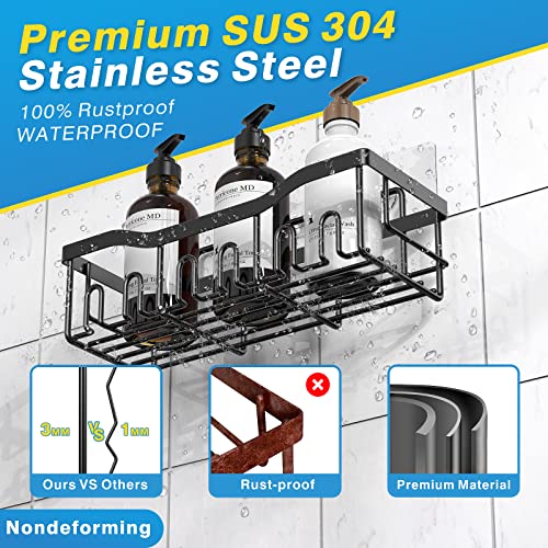 EUDELE Shower Caddy 2 Pack for Beautiful Bathroom Decor