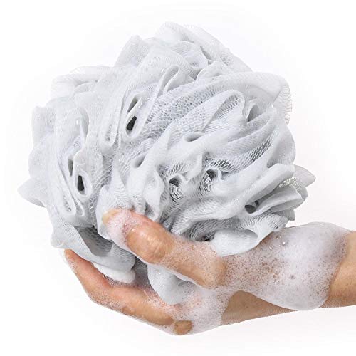 Pack of 4 Mesh Pouf Scrunchies for Shower