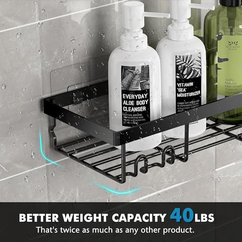 Adhesive Shower Caddy Organizer Shelves - 5 Pack