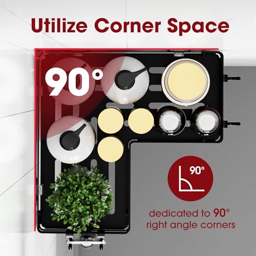 Black Stainless Steel Corner Shower Caddy Set, 3-Piece