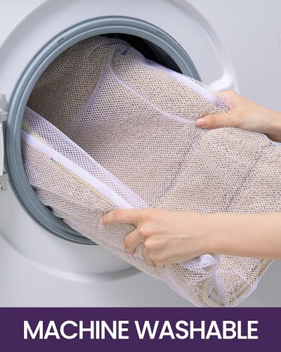 Luxurious Soft Beige Bathroom Rug Mat, Non-Slip