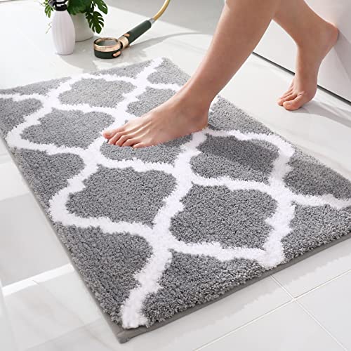 Soft Absorbent Bathroom Rugs: Non-Slip Shaggy Shower Carpet