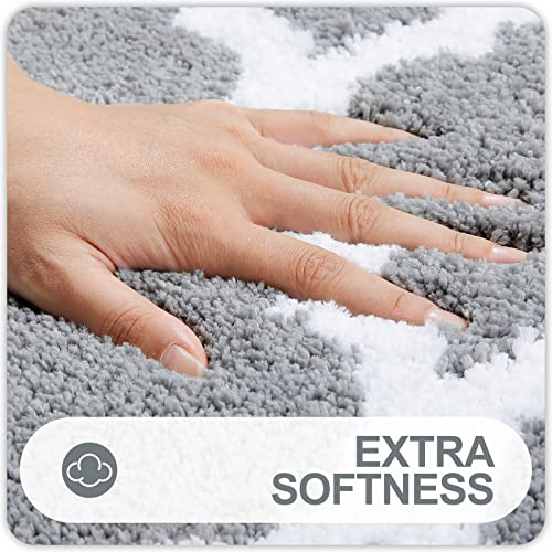 Soft Absorbent Bathroom Rugs: Non-Slip Shaggy Shower Carpet