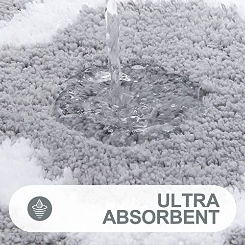 Soft Absorbent Bathroom Rugs: Non-Slip Shaggy Shower Carpet