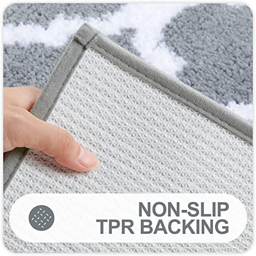 Soft Absorbent Bathroom Rugs: Non-Slip Shaggy Shower Carpet