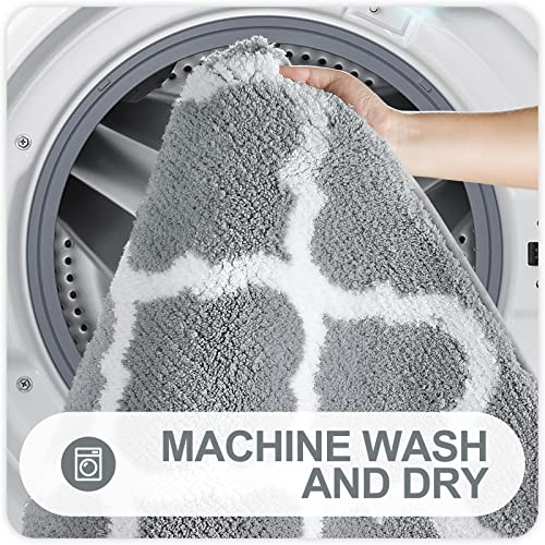 Soft Absorbent Bathroom Rugs: Non-Slip Shaggy Shower Carpet