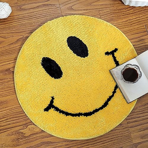 Happy Face Bath Mat for Indoor & Outdoor Decor
