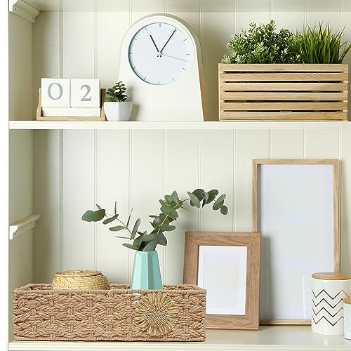 Beige Bathroom Tank Top Toilet Paper Organizer Basket