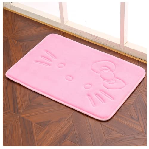 Youthful Cartoon Pink Area Rugs - Soft Memory Foam