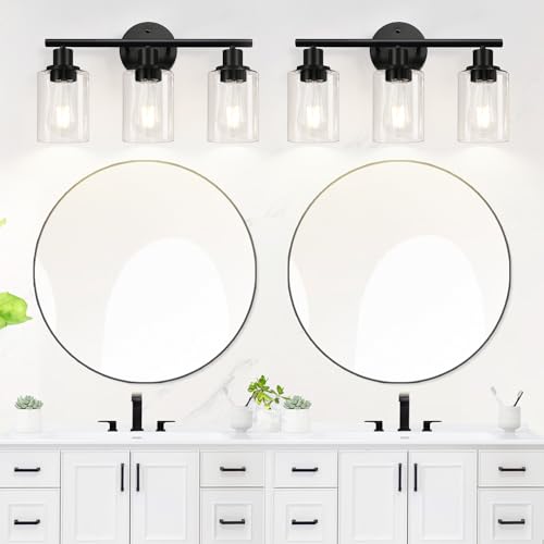 Modern Black Vanity Lights for Bathroom and Kitchen