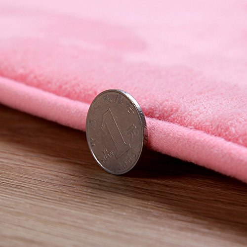Youthful Cartoon Pink Area Rugs - Soft Memory Foam