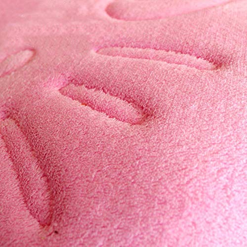 Youthful Cartoon Pink Area Rugs - Soft Memory Foam