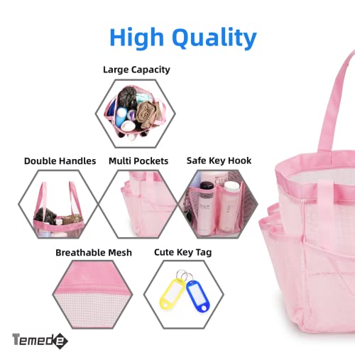 Large Mesh Shower Caddy Tote Organizer for College