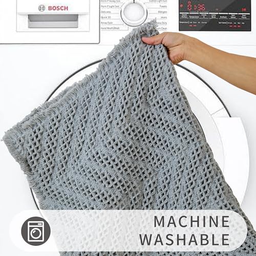 Soft & Absorbent Gray Bathroom Mat, Non-Slip, Machine-Washable