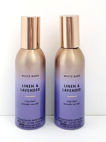 Set of 2 White Barn Linen Lavender Room Spray