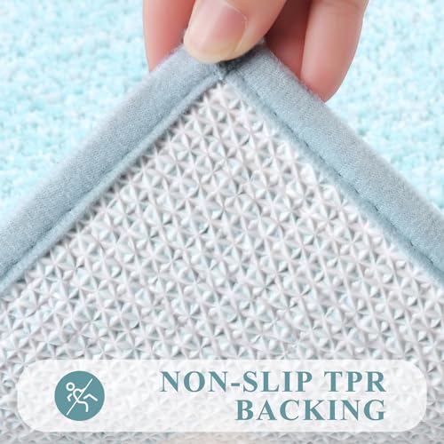 Pauwer 3 Piece Plush Bathroom Rug Set