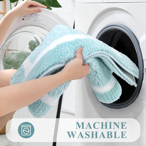 Pauwer 3 Piece Plush Bathroom Rug Set