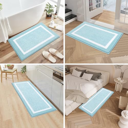 Pauwer 3 Piece Plush Bathroom Rug Set