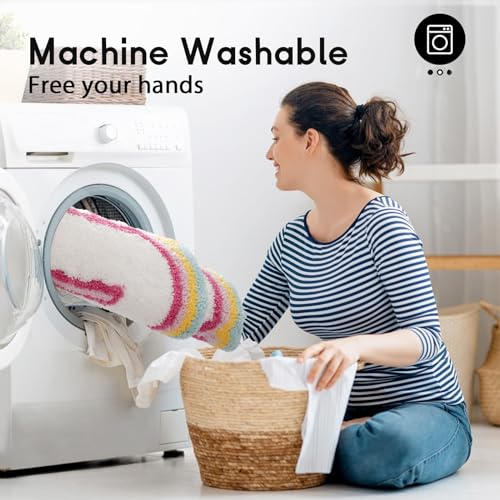 Pink Fluffy Rug 2X3’ for Living Room Décor