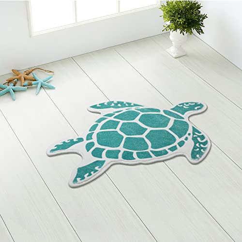 Tropical Turtle Theme Bathroom Mats for Indoor & Outdoor