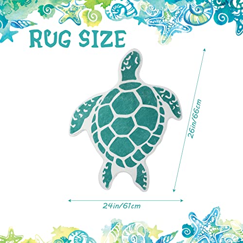 Tropical Turtle Theme Bathroom Mats for Indoor & Outdoor