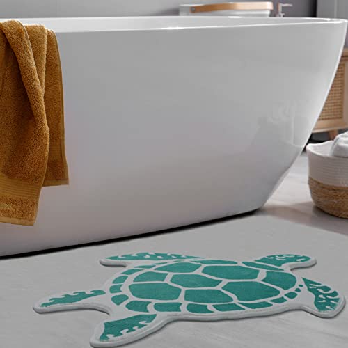 Tropical Turtle Theme Bathroom Mats for Indoor & Outdoor
