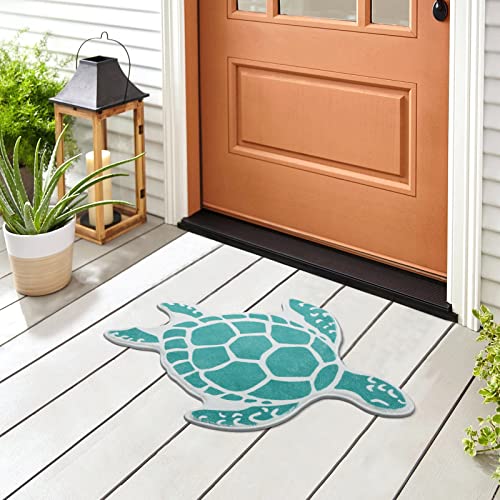 Tropical Turtle Theme Bathroom Mats for Indoor & Outdoor