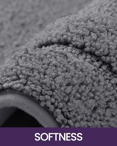 Soft Absorbent Bathroom Rug Set, Non-Slip Washable Mats