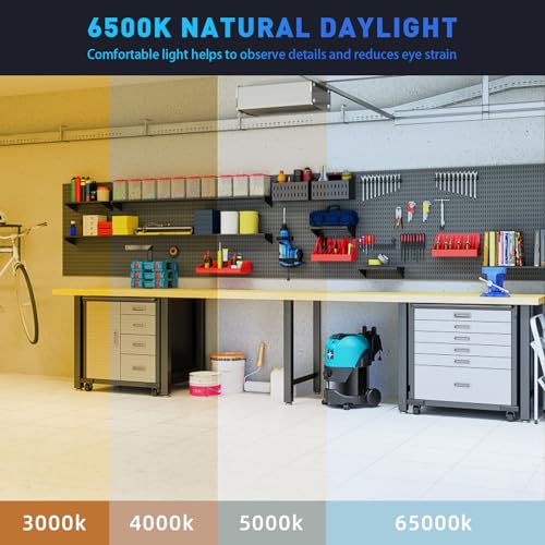 Adiding LED Garage Ceiling Light, 2 Pack, 20000Lm, 6500K