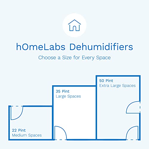 hOmeLabs Energy Star Dehumidifier - Ideal for Medium-Large Spaces