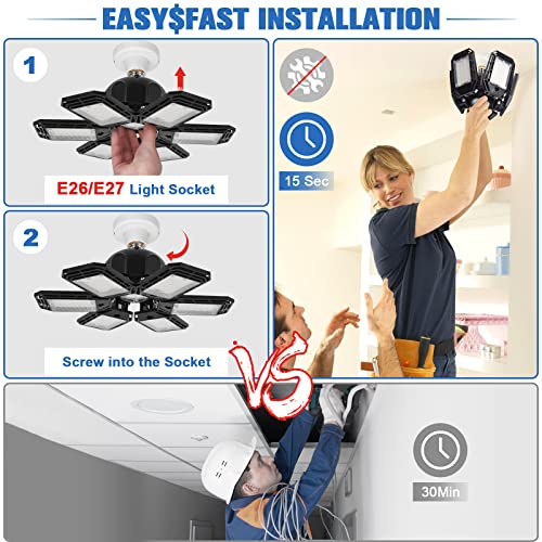 Aoretic LED Garage Lights Bulb - 180W, 18000LM