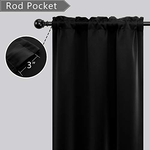 Mrs.Naturall Small Blackout Curtains for Small Windows, 24